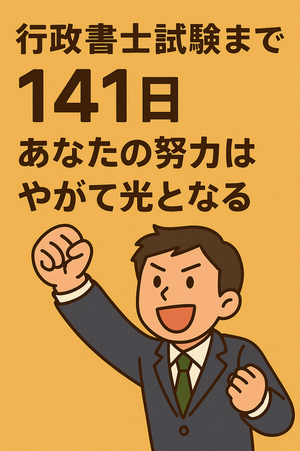 🏁 ２０２５年度・行政書士試験まであと141日！